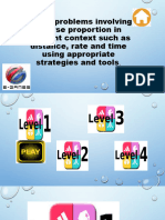 Solves Problems Involving Inverse Proportion in Different Context Such As Distance, Rate and Time Using Appropriate Strategies and Tools.