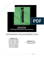 BUSINESS PLAN iDESIGN CLOTHING MANUFACTURING COMPANY 2021