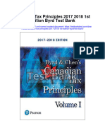 Instant Download Canadian Tax Principles 2017 2018 1st Edition Byrd Test Bank PDF Full Chapter