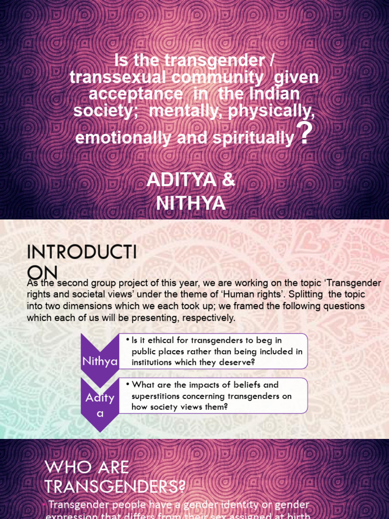 Transgender Rights in Indian Society | PDF | LGBTQIA+ Studies | Transgender