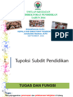 Paparan Kasubdit Pendidikan SANTIKA 21 Sept