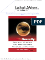 Full Download Test Bank For Security Policies and Procedures Principles and Practices 0131866915 PDF Full Chapter