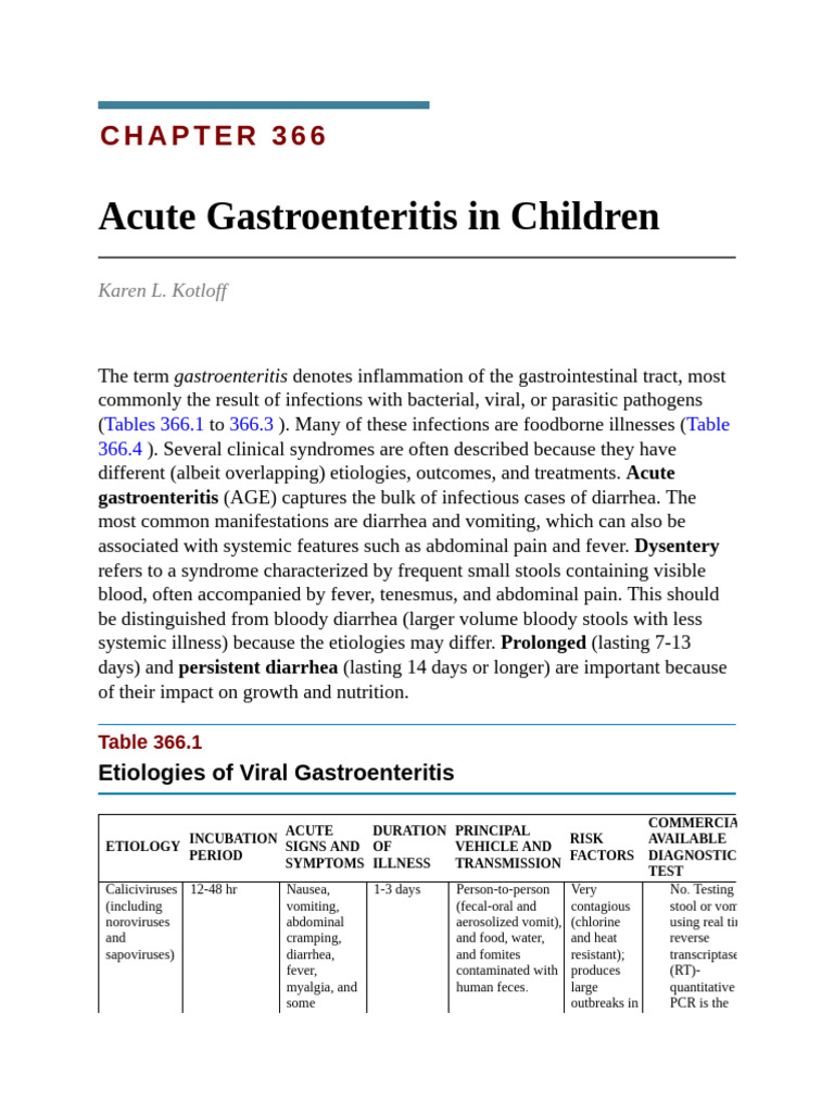Understanding Acute Gastroenteritis | PDF | Diarrhea | Foodborne Illness