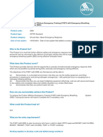 Further Offshore Emergency Training (FOET) With Emergency Breathing System (EBS) Product Spec