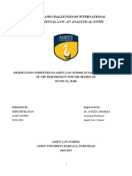 Concerns and Challenges of International Environmental Law An Analytical Study