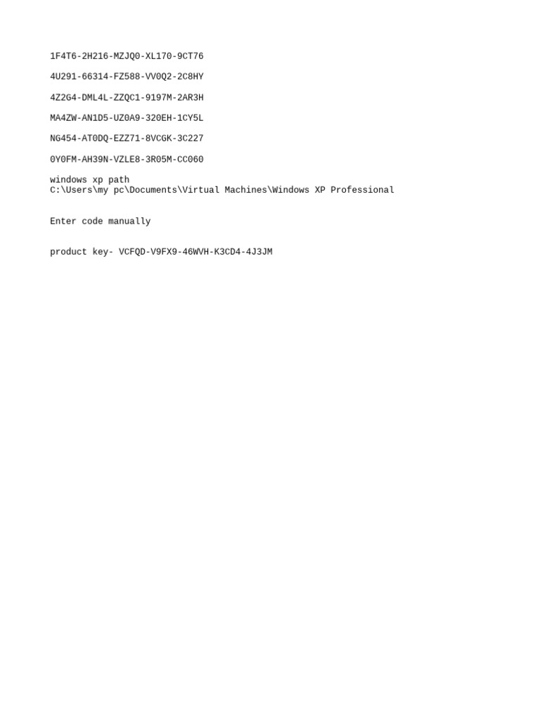 Windows key pdf