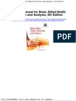 Full Download Solution Manual For Basic Allied Health Statistics and Analysis 4th Edition PDF Full Chapter