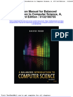 Full Download Solution Manual For Balanced Introduction To Computer Science A 3 e 3rd Edition 0132166755 PDF Full Chapter