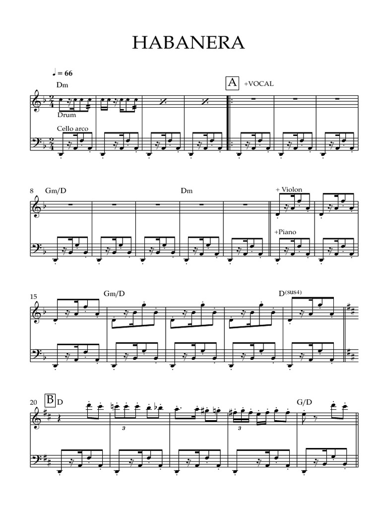 Habanera Pdf