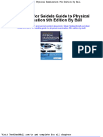 Full Download Test Bank For Seidels Guide To Physical Examination 9th Edition by Ball PDF Full Chapter