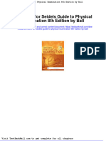 Full Download Test Bank For Seidels Guide To Physical Examination 8th Edition by Ball PDF Full Chapter