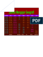 Jadwal Geogarfi - Jadwal