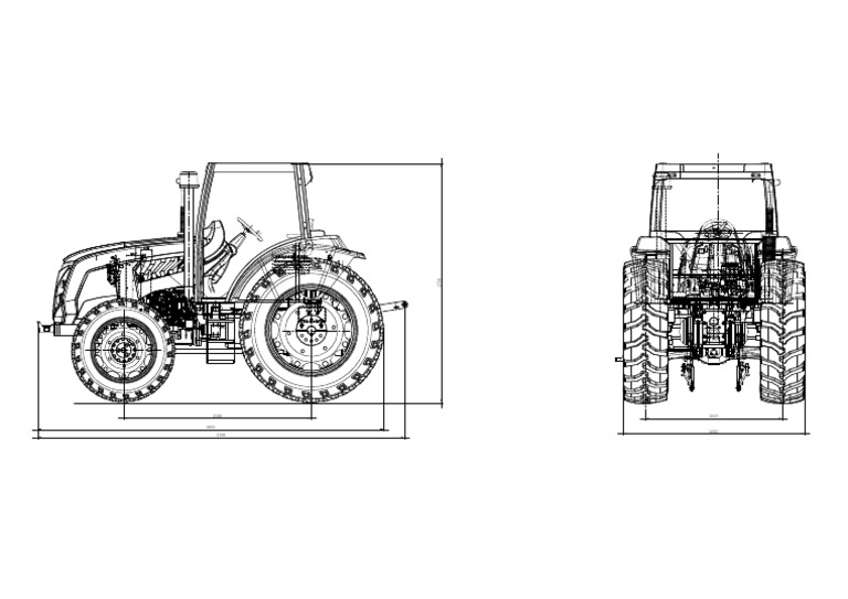Tractor Drawing | PDF