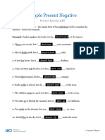 PPP - P4JoQUCafz CaMFAWQ - C1M3L3 - KEY - Simple Present Negative Practice Exercise KEY