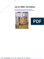 Full Download Test Bank For Hdev 4th Edition PDF Full Chapter