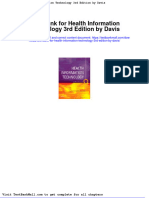 Full Download Test Bank For Health Information Technology 3rd Edition by Davis PDF Full Chapter