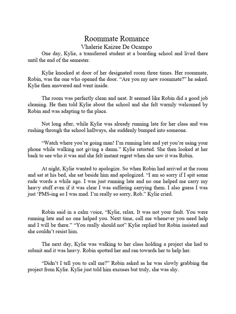 Roommate Romance Love At School Pdf