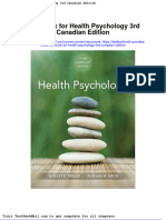 Full Download Test Bank For Health Psychology 3rd Canadian Edition PDF Full Chapter
