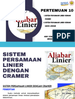P10 - Aljabar Linier