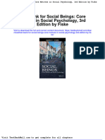 Full Download Test Bank For Social Beings Core Motives in Social Psychology 3rd Edition by Fiske PDF Full Chapter