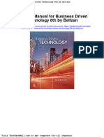 Full Download Solution Manual For Business Driven Technology 8th by Baltzan PDF Full Chapter