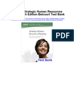 CDN Ed Strategic Human Resources Planning 5th Edition Belcourt Test Bank