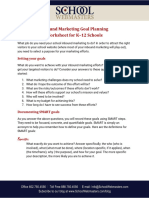 Goal Planning Worksheet For Inbound Marketing PDF