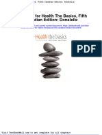 Full Download Test Bank For Health The Basics Fifth Canadian Edition Donatelle PDF Full Chapter