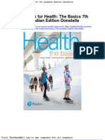 Full Download Test Bank For Health The Basics 7th Canadian Edition Donatelle PDF Full Chapter