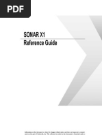 SONAR X1 - Reference Guide (English)