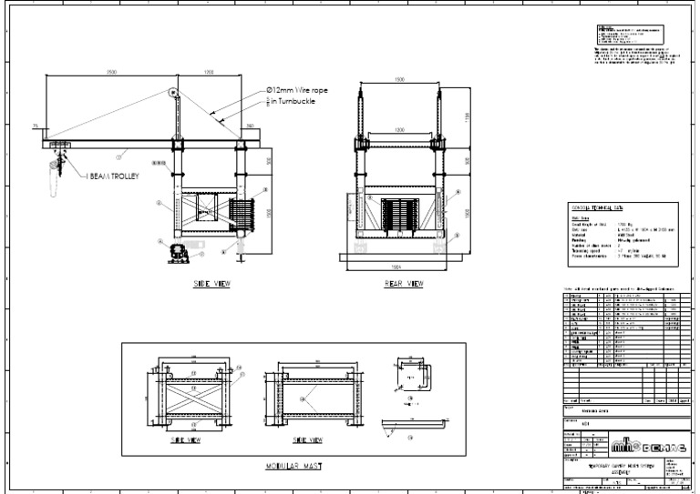 (3) Temporary Gantry Hoist System Page 1 PDF