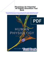 Instant Download Human Physiology An Integrated Approach 7th Edition Silverthorn Test Bank PDF Full Chapter