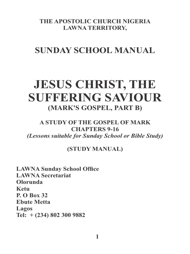 2024 SUNDAY SCHOOL MANUAL cdr PDF Jesus Elijah
