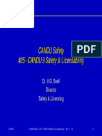 Lecture 25 CANDU 9 Safety and Licensability