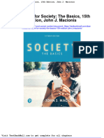 Full Download Test Bank For Society The Basics 15th Edition John J Macionis PDF Full Chapter