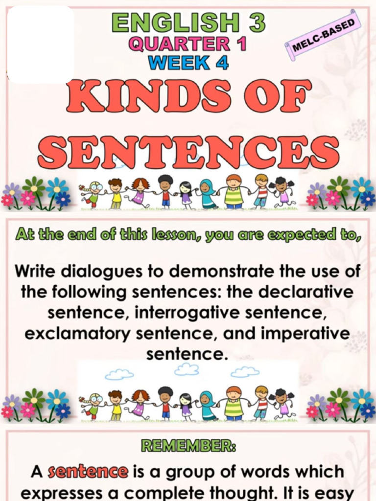 Lesson 4 1 use different kinds of sentences in a dialogue e g