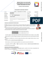 Ficha de Trabalho N.º 1-Proporcionalidade Inversa