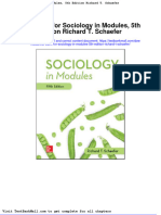 Full Download Test Bank For Sociology in Modules 5th Edition Richard T Schaefer PDF Full Chapter