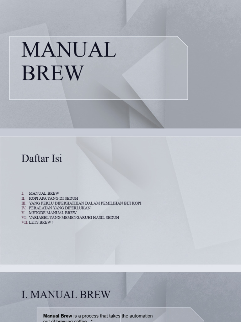 Manual Brew PDF