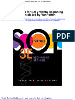 Full Download Test Bank For Sol y Viento Beginning Spanish 3rd by Vanpatten PDF Full Chapter