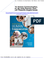 Full Download Test Bank For Human Communication 7th Edition by Judy Pearson Paul Nelson Scott Titsworth Angela Hosek 3 PDF Full Chapter