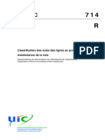 Code Uic: Classification Des Voies Des Lignes Au Point de Vue de La Maintenance de La Voie