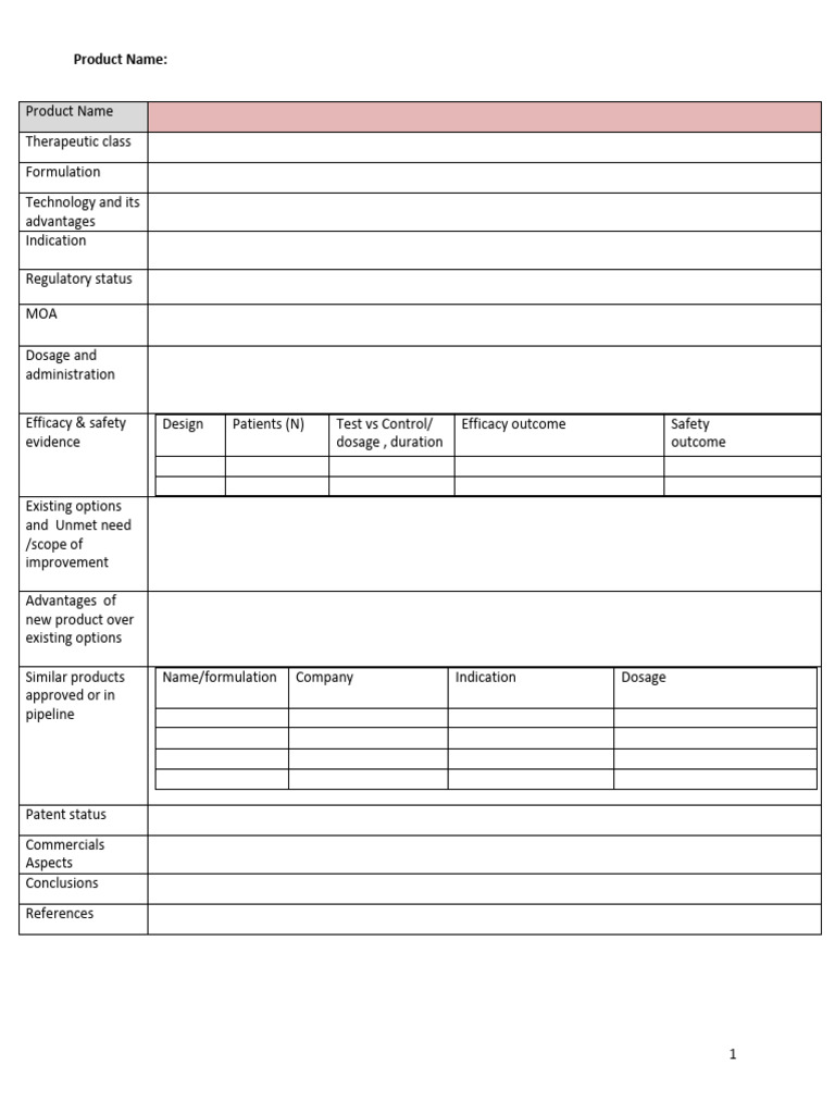New Product Evaluation Report Format | PDF