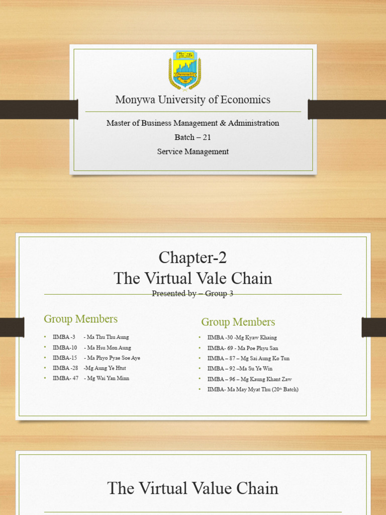 Virtual Value Chain in Service Management | PDF