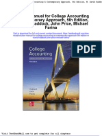 Full Download Solution Manual For College Accounting A Contemporary Approach 5th Edition M David Haddock John Price Michael Farina PDF Full Chapter
