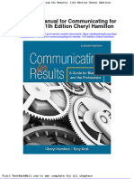 Full Download Solution Manual For Communicating For Results 11th Edition Cheryl Hamilton PDF Full Chapter