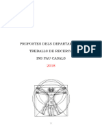 Propostes de Treballs de Recerca Departaments 1