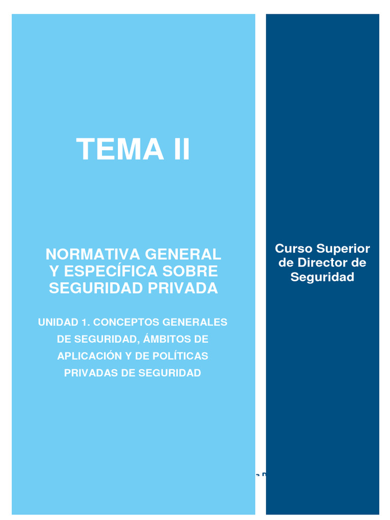 Curso de Normativa en Seguridad Privada | PDF | Judicaturas ...