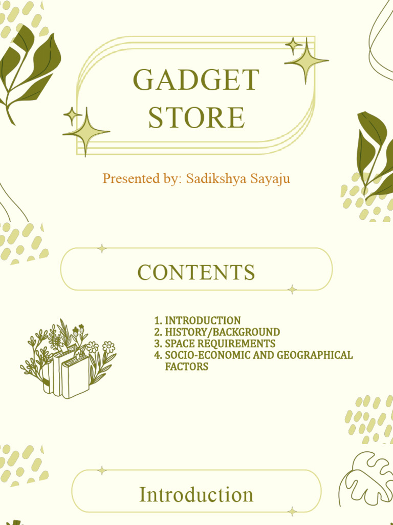 Overview of Gadget Store Dynamics | PDF | Retail | Online Shopping