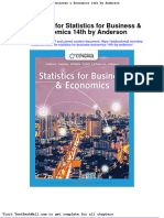 Full Download Test Bank For Statistics For Business Economics 14th by Anderson PDF Full Chapter